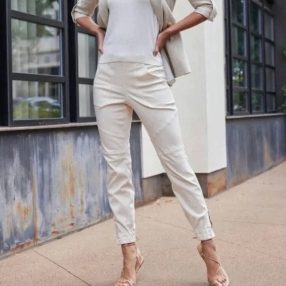 SPANX Cream Track Joggers